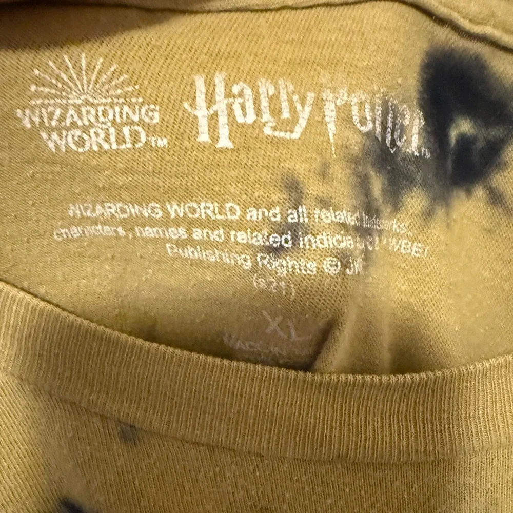 Harry Potter Official Merch Hufflepuff tie dye T-Shirt